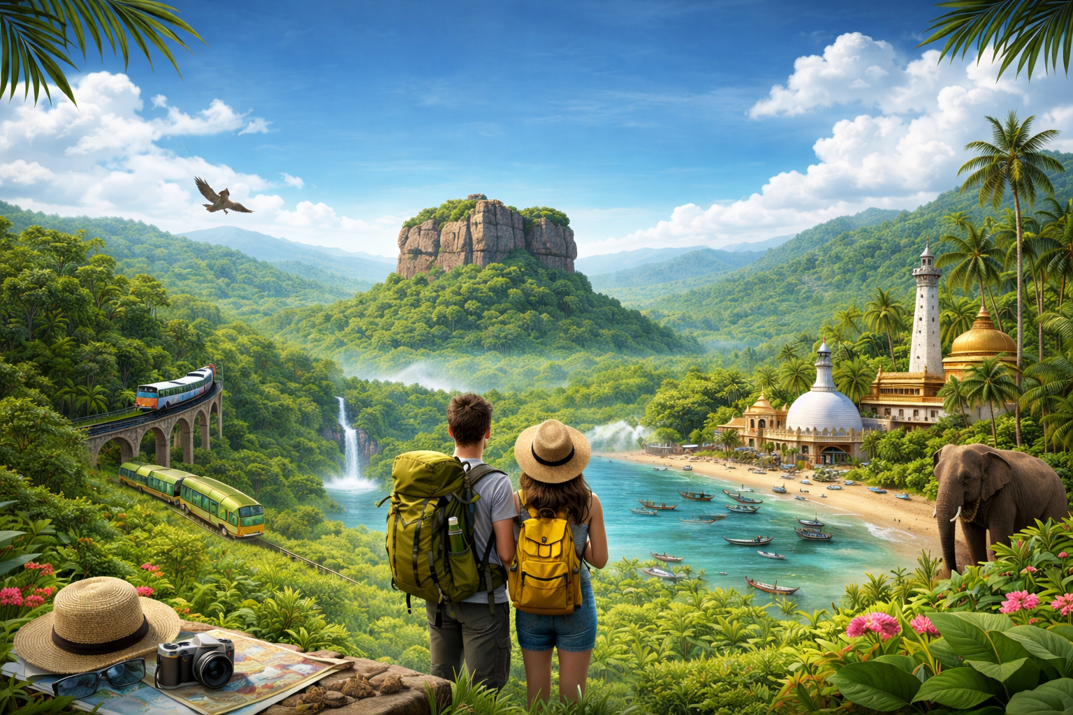 iconic landmark featured in many traveling in Sri Lanka guides