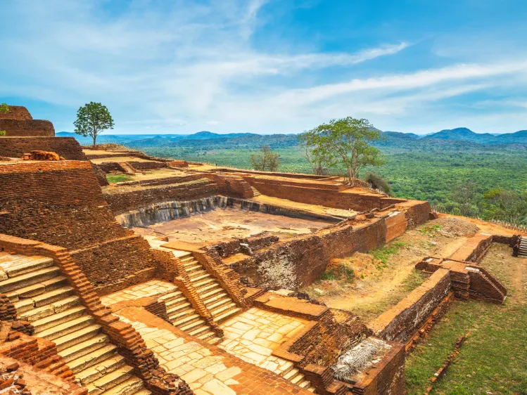 Ancient Kingdoms of Sri Lanka Explained Simply 3 top of the Sigirira rock fortress