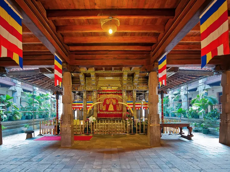 Inside the temple of tooth, Kandy