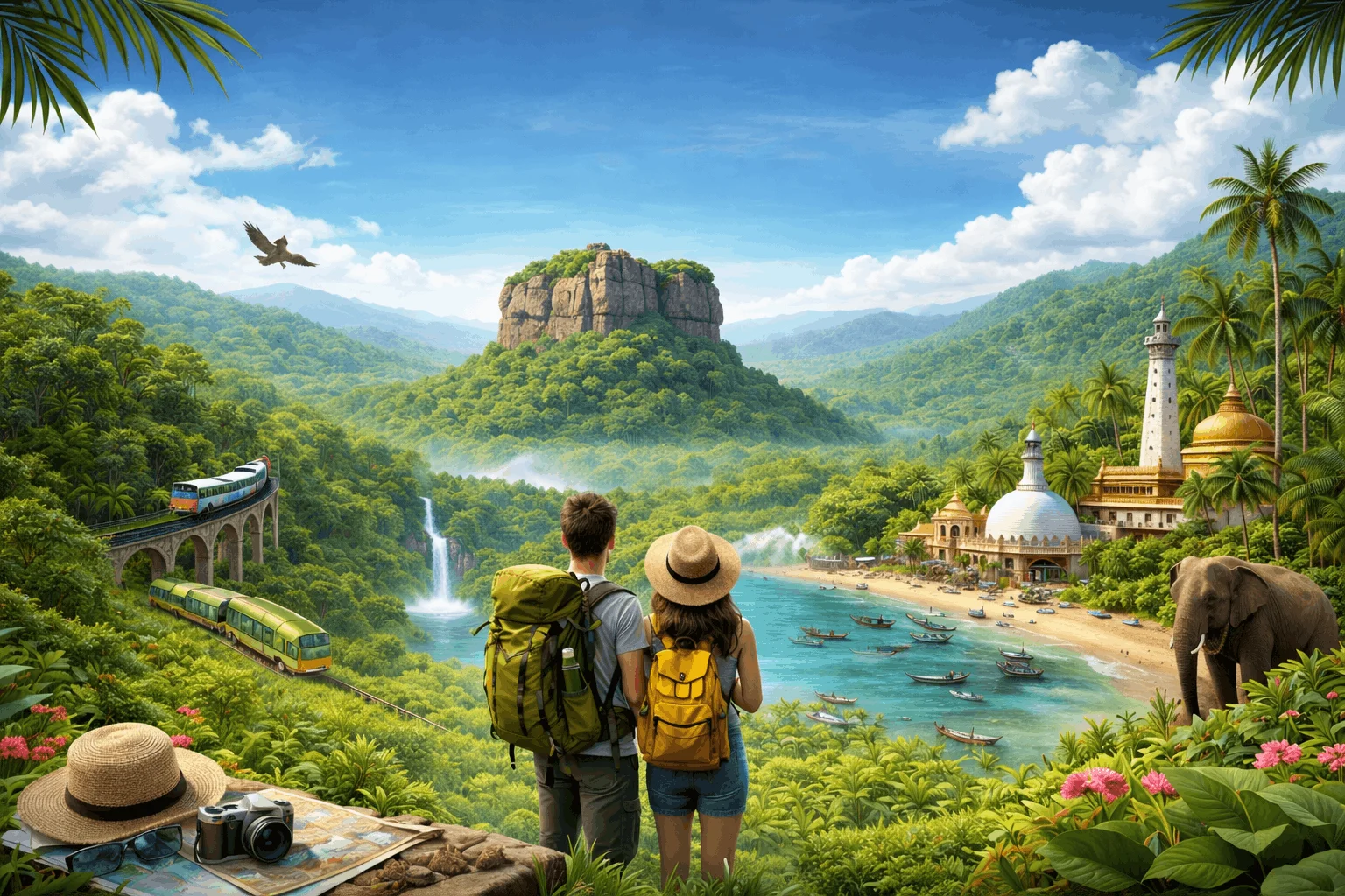 iconic landmark featured in many traveling in Sri Lanka guides