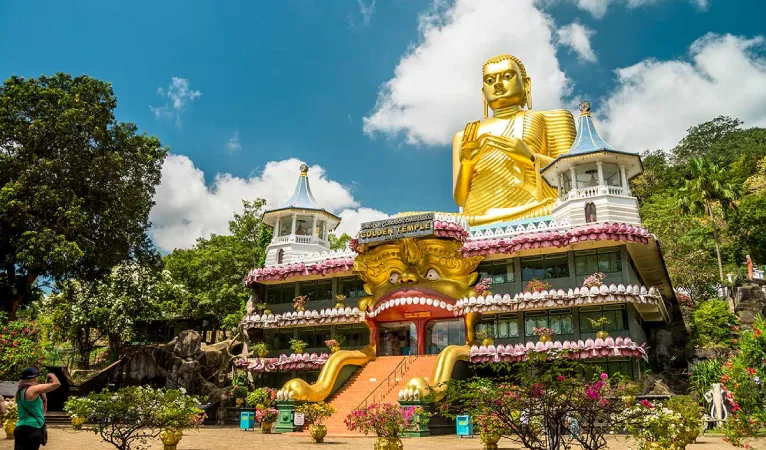 Exploring the Ancient Dambulla Cave Temple in Sri Lanka 4 golden temple dambulla