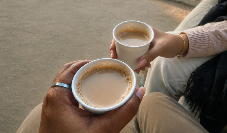 Chai tea sold in small stall at Riverston