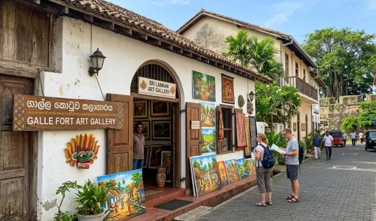 Galle Fort: A Historic Coastal Treasure of Sri Lanka 5 art galleries in Galle Dutch Fort