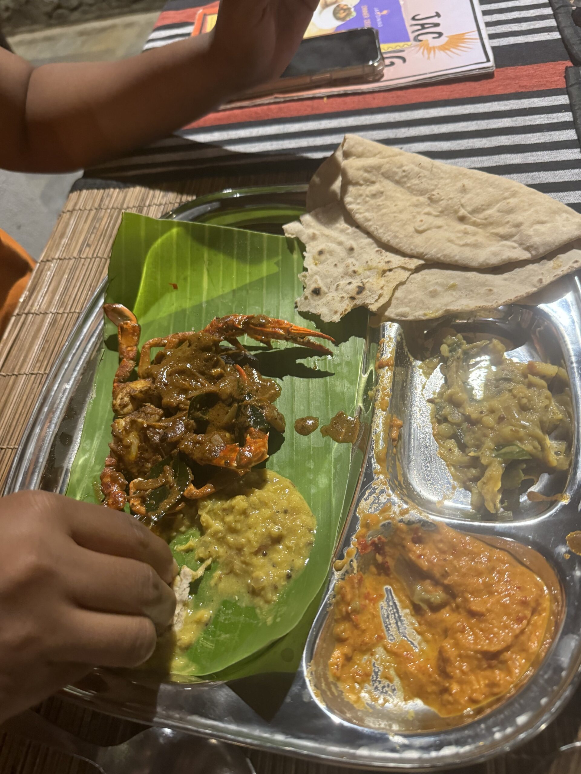 Naan rotti dish at JAC Jaffna