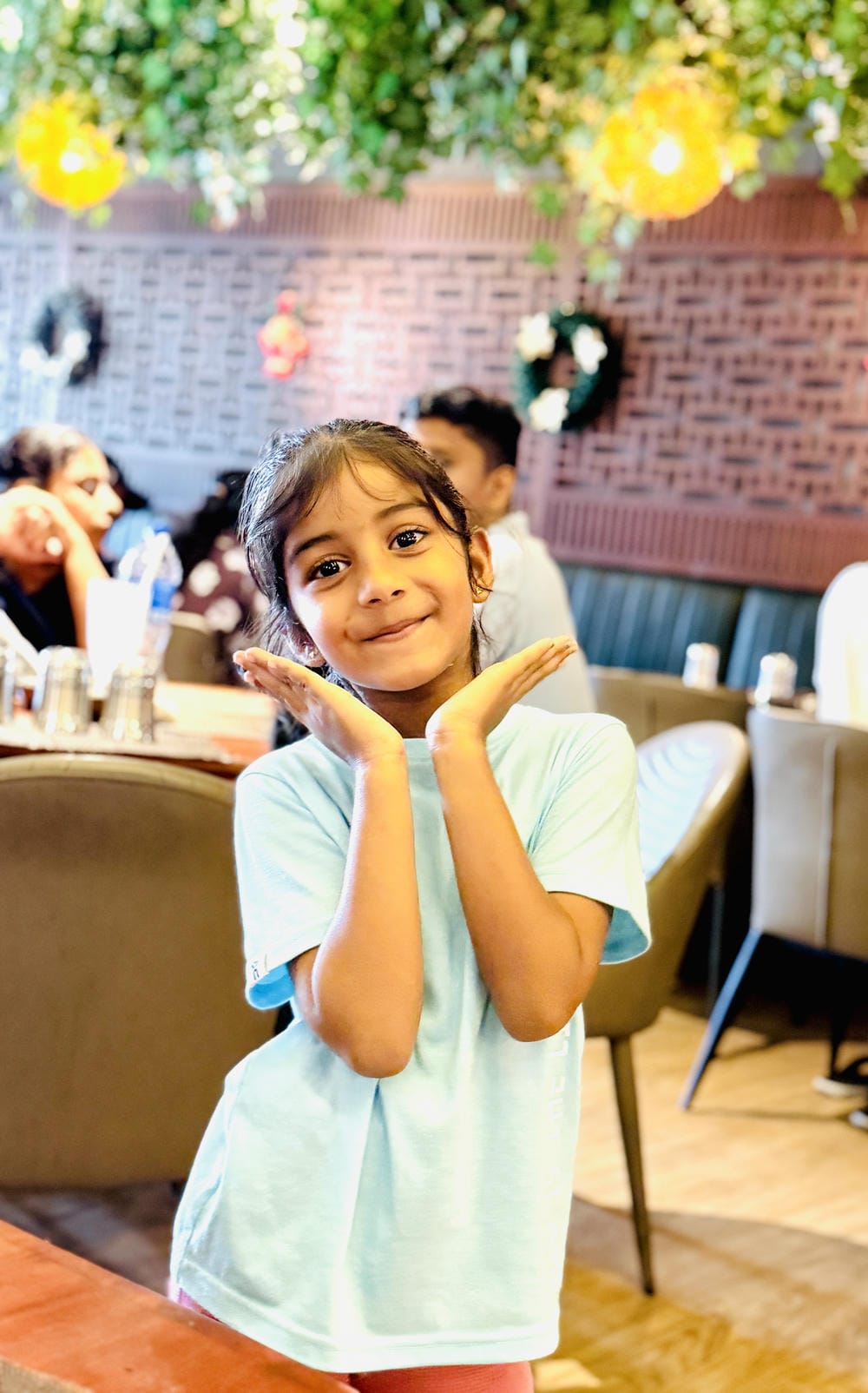 Lili Posing for pics at Salem RR Biriyani Jaffna