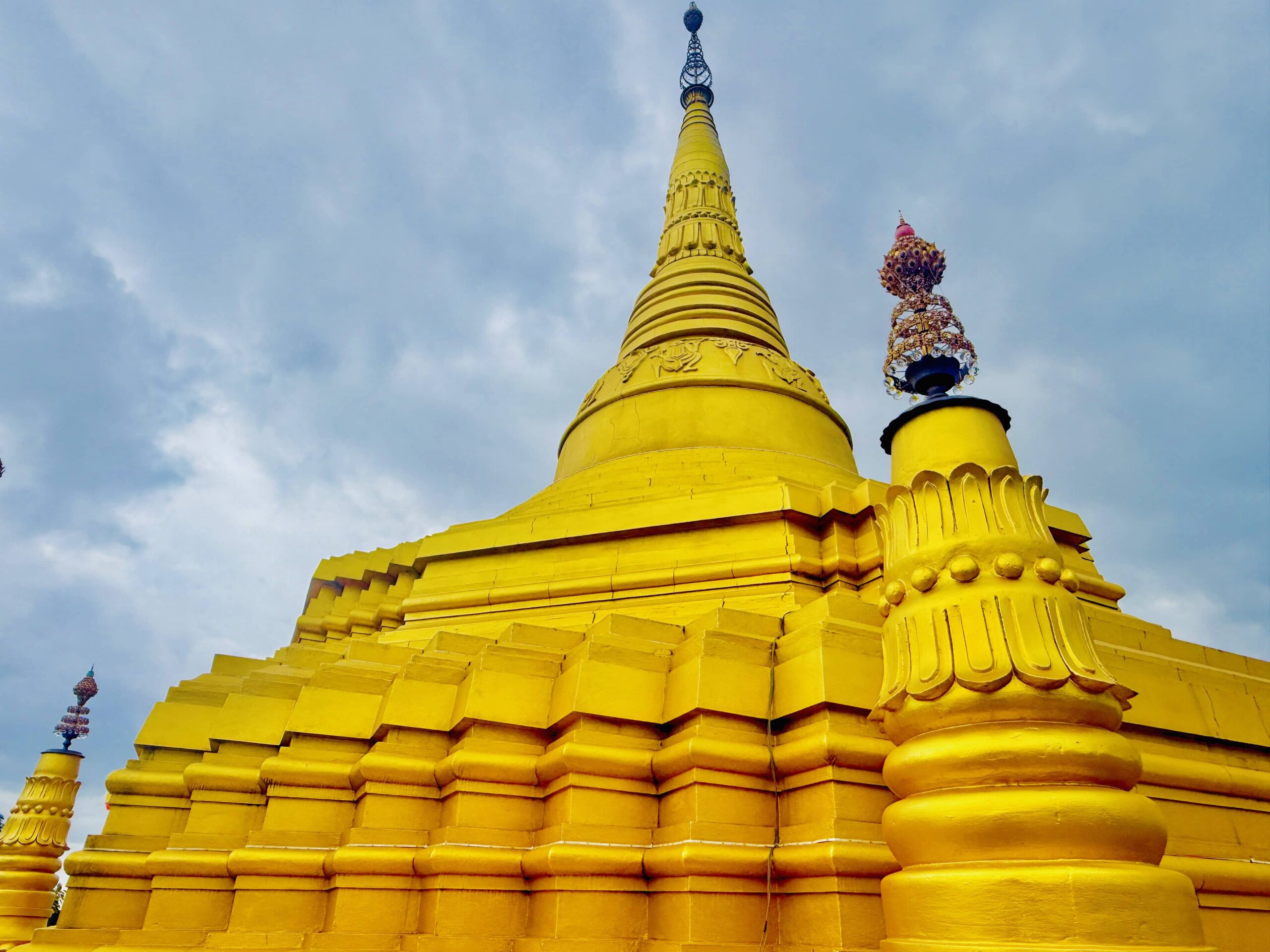 Nelligala International Buddhist Centre, Kandy: A Complete Visitor's Guide 7 pagoda close up view nelligala temple kandy