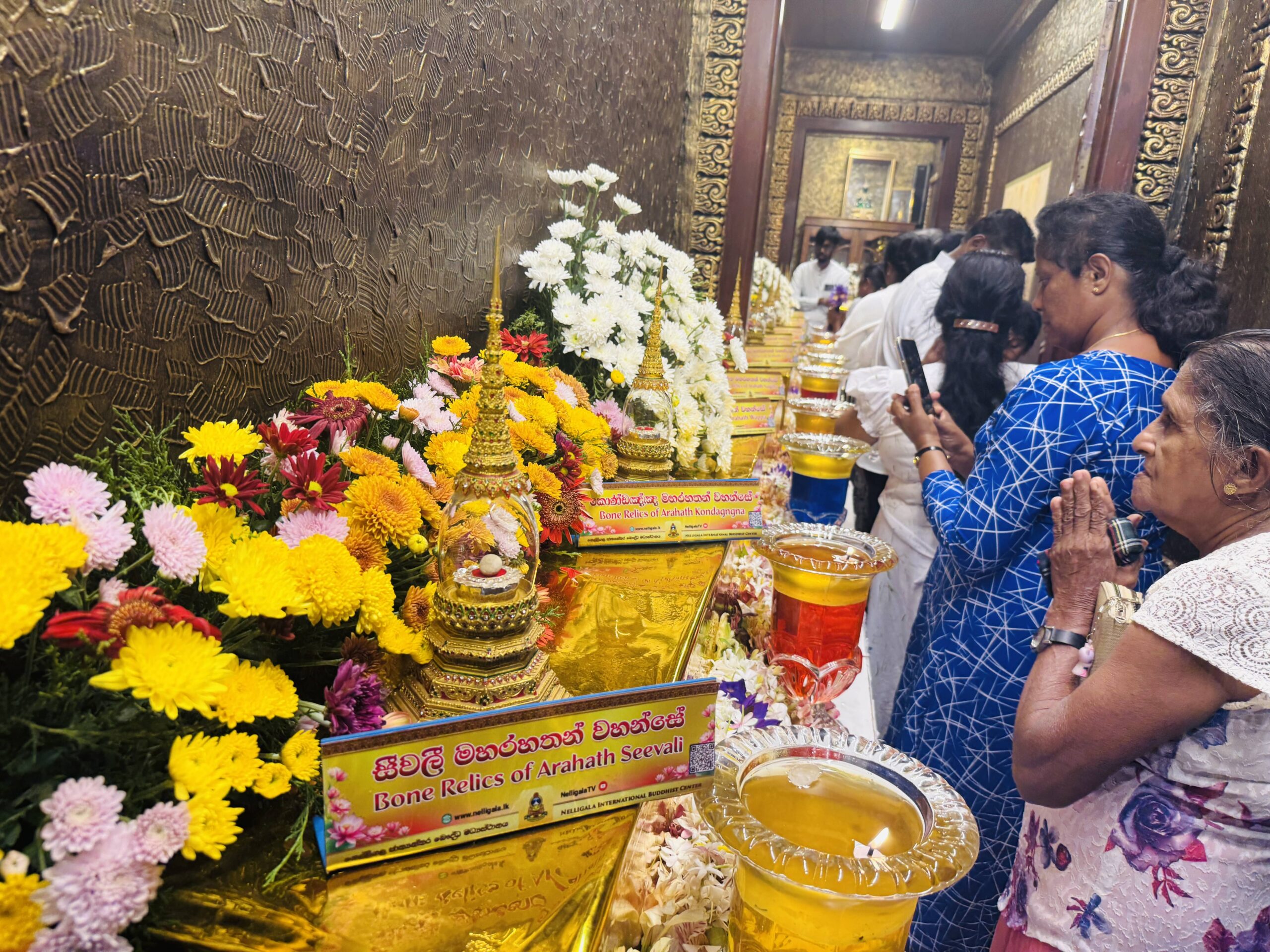 Nelligala International Buddhist Centre, Kandy: A Complete Visitor's Guide 8 The relic display at Nelligala temple