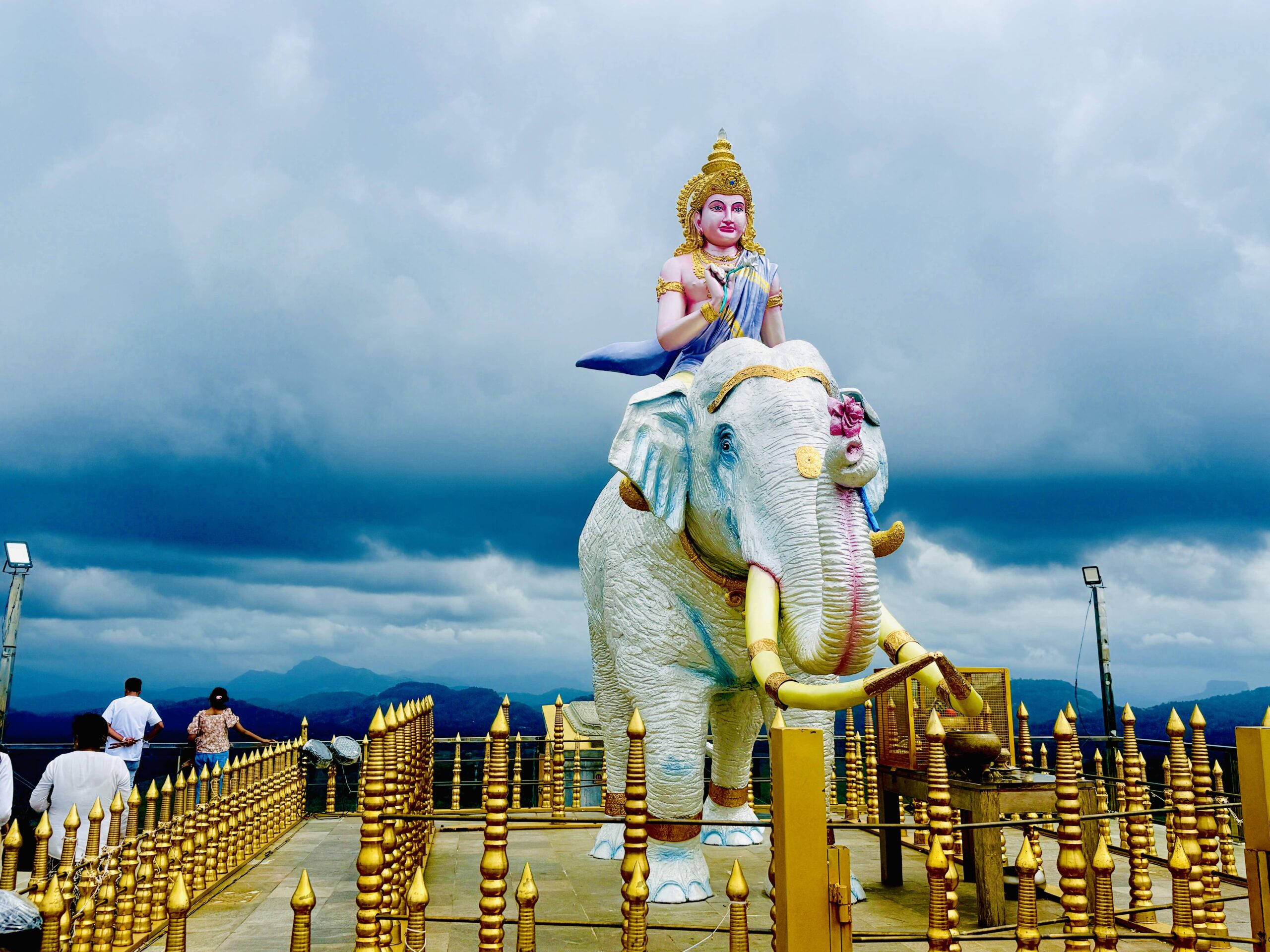 The Saman Devi statue, set on a separate elevated platform The Saman Devi statue, set on a separate elevated platform