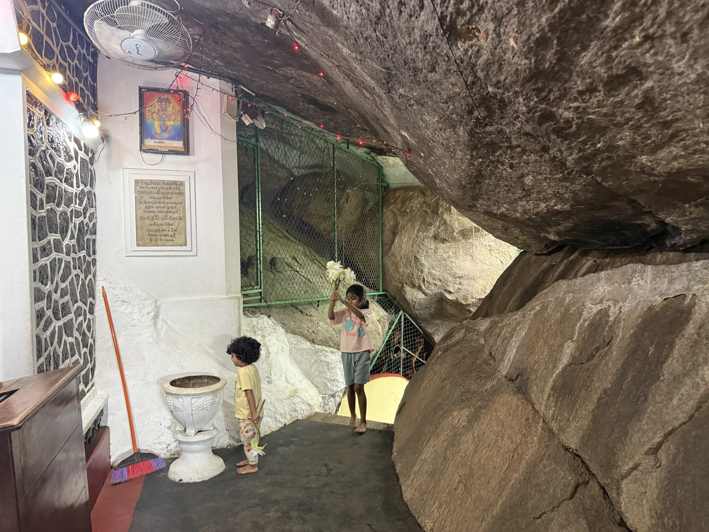 Cave porch under a boulder at Sankapala temple